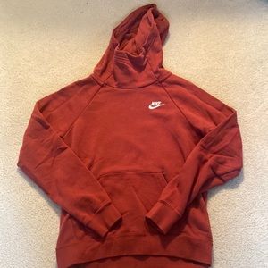 nike XS burnt orange hoodie womens